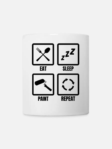 Maler Motivation - Tasse - Weiß