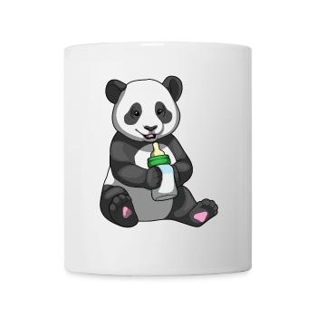 Panda Baby Milk Bottle - Mug - white - Front