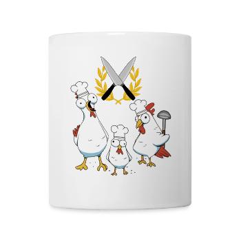 Amateur Cuisiniers Poulets Volaille Cuisinier Restaurant Local - Mug blanc - blanc - Devant