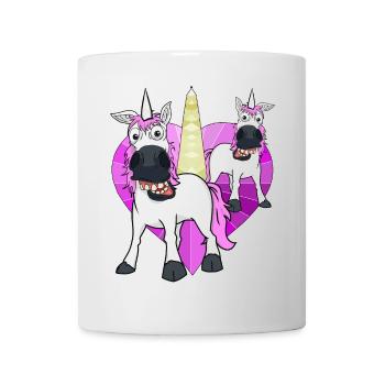 Unicorns Heart Unicorn Mythical Creature Birthday Child - Mug - white - Front