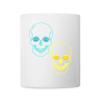 Schädel Totenköpfe Horror Fantasy Halloween Tod - Tasse - Weiß - Vorne