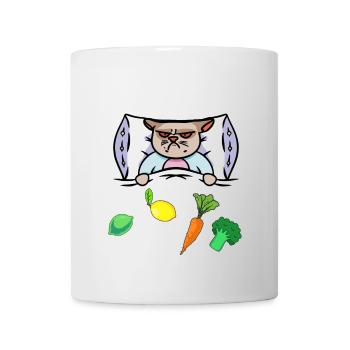 Chat Grippe Lit Vitamines Santé Malade - Mug blanc - blanc - Devant