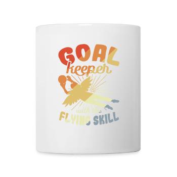 Goalkeeper with flying skills - Mug - white - Front
