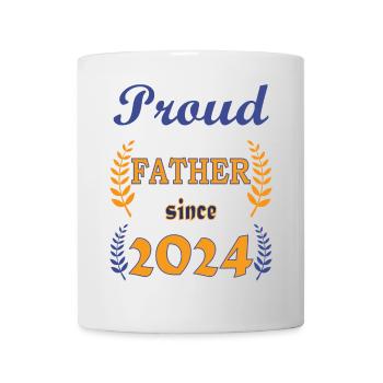 PROUD FATHER SINCE 2024 - Mug - white - Front