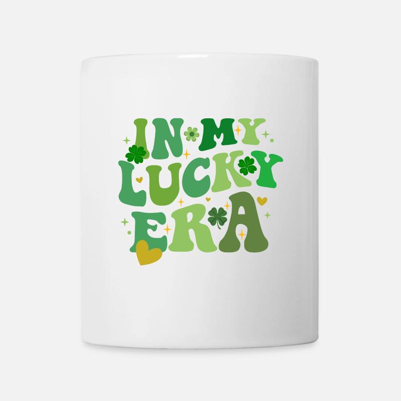 In My Lucky Era, St Patricks Day Shamrock - Mug - white