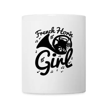 Joueur de cor français - Mug blanc - blanc - Devant