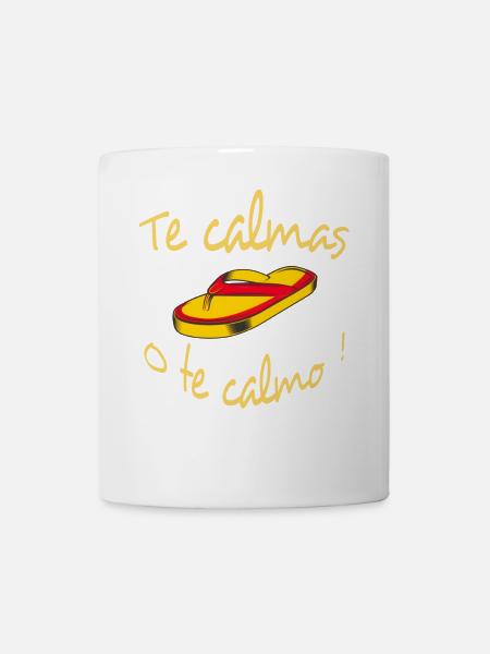 Te Calmas o Te Calmo Flip Flop - Mug - white