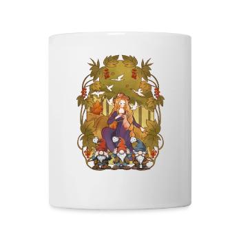 Habitants de la forêt Personnage de conte de fées Enfants Contes de fées Nains - Mug blanc - blanc - Devant