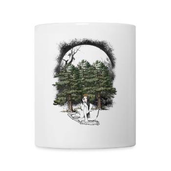 Girl Forest Fairy Elf Fantasy Fairy Character Egg - Mug - white - Front