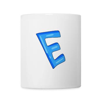 Buchstabe E Anfangsbuchstabe - Tasse - Weiß - Vorne