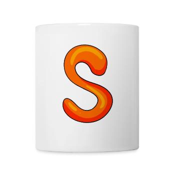 Lettre S Lettre initiale - Mug blanc - blanc - Devant