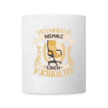 Buchhalter Geschenk Zahlen Lustig Beruf - Tasse - Weiß - Vorne