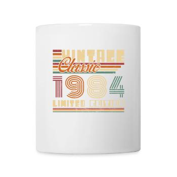 Vinatge 1984 Geburtstagsgeschenk - Tasse - Weiß - Vorne