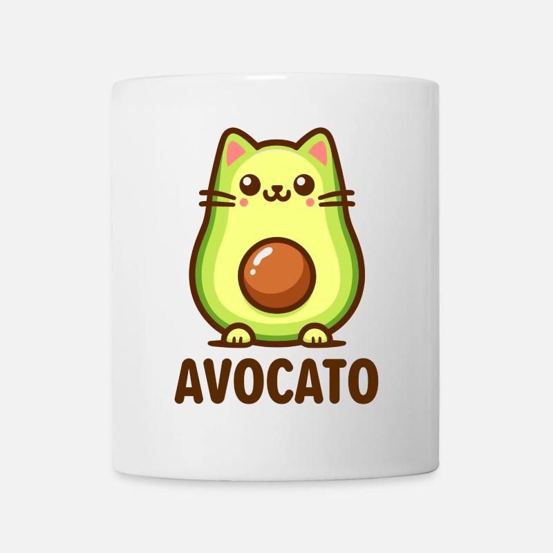 Avocato - Le Chat Mignon Avocat Chemise - Mug blanc - blanc
