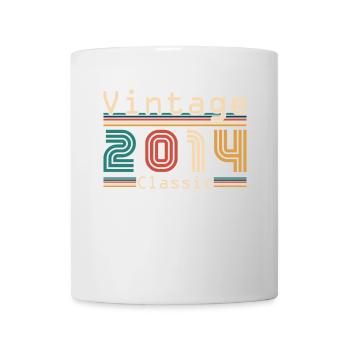 2014 Vintage Retro Geburtstagsgeschenk - Tasse - Weiß - Vorne