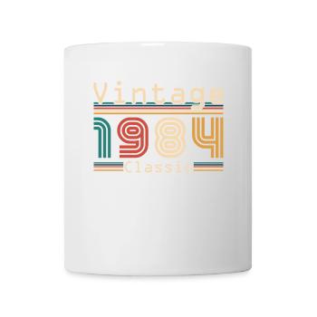 Vinatge 1984 Cadeau d’anniversaire - Mug blanc - blanc - Devant