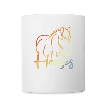 I Like Horses - Tasse - Weiß - Vorne