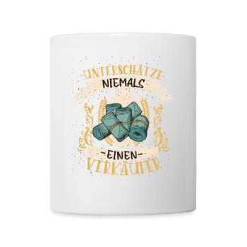 Verkäufer Lustiges Geschenk Beruf Kundenliebe - Tasse - Weiß - Vorne