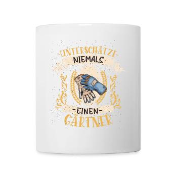 Gärtner Naturliebhaber Geschenk Pflanzendoktor - Tasse - Weiß - Vorne
