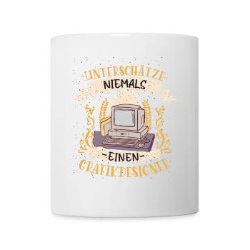 Grafikdesigner Geschenk Kreativ Lustig - Tasse - Weiß - Vorne