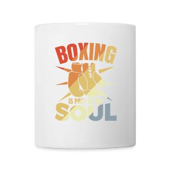 La boxe fait partie de mon âme - Mug blanc - blanc - Devant