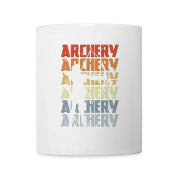 Retro Bogensportler - Tasse - Weiß - Vorne