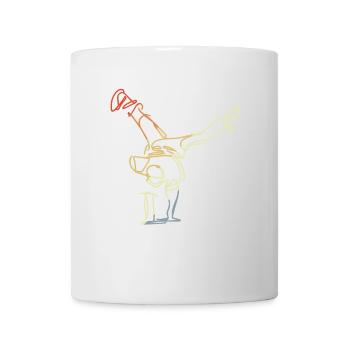 Vintage Breakdancer Sketch - Mug - white - Front