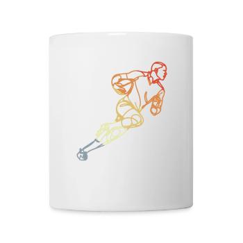 Vintage Rugby Skizze - Tasse - Weiß - Vorne