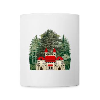 Mittelalter Burg Schloss Festung König Ritter - Tasse - Weiß - Vorne