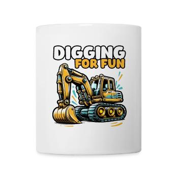 Creuser pour le plaisir – creuser des pelles pour le plaisir - Mug blanc - blanc - Devant