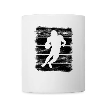 Footballspieler Skizze - Tasse - Weiß - Vorne