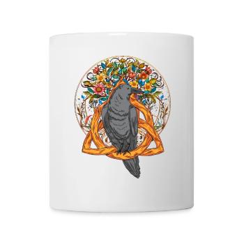 Forest Animals Bird Raven Crow Nature Crow Dark - Mug - white - Front