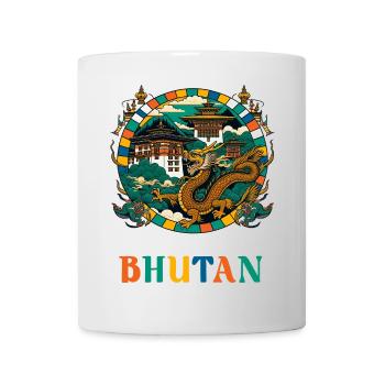 Bhutan Dragon South Asia Thimphu - Mug - white - Front