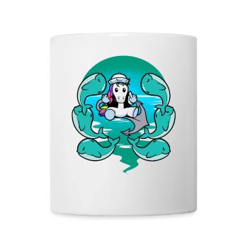 Whale Unicorn Sailor Maritime Sailor Sailor - Mug - white - Front