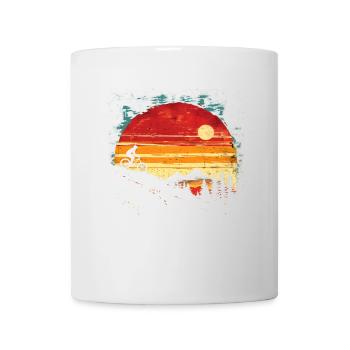 VTT vintage - Mug blanc - blanc - Devant