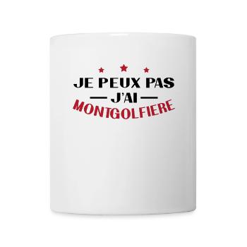 Ich kann keinen Heißluftballon haben - Tasse - Weiß - Vorne