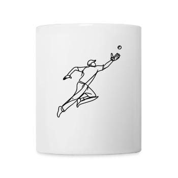 Gardien de cricket - Mug blanc - blanc - Devant