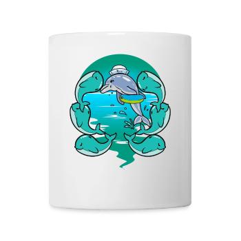 Baby, Whale, Fish, Marine Mammals, Children, Toddler - Mug - white - Front
