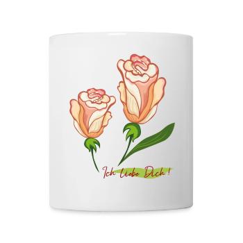 Ich liebe Dich - Tasse - Weiß - Vorne