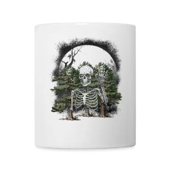 Wald Geist Gespenst Mitternacht Spuk Halloween - Tasse - Weiß - Vorne