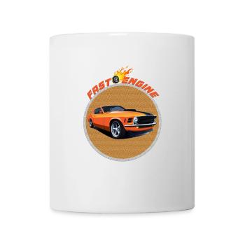 SUPERSPORTWAGEN MIT SCHNELLEM MOTOR - Tasse - Weiß - Vorne