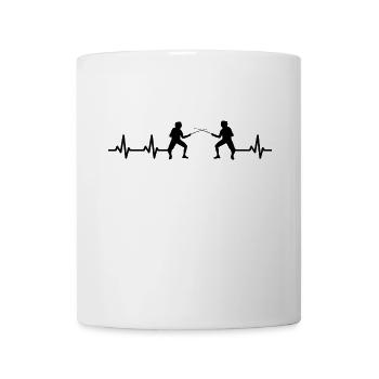 Fechter Herzlinie - Tasse - Weiß - Vorne