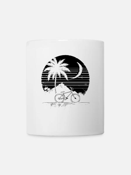 Mountainbiking Illustration - Tasse - Weiß