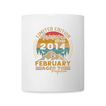 February 2014 Vintage Birthday 2014 Gift - Mug - white - Front