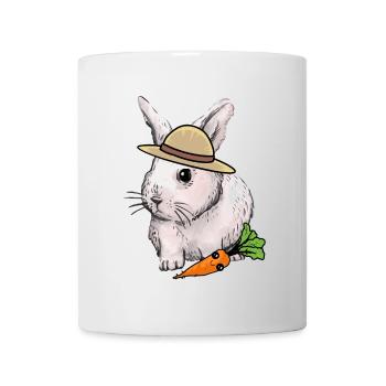Kaninchen Hase Osterhase Kinder Haustiere Baby - Tasse - Weiß - Vorne