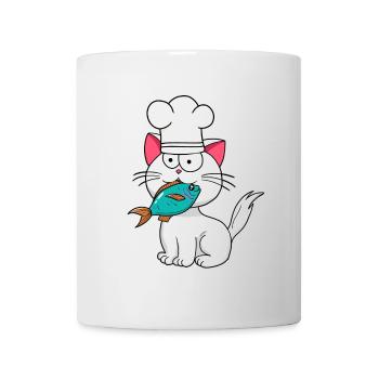 Cat, Fish, Cook, Cooking, Home Cook, Cats, Fish - Mug - white - Front