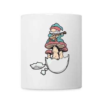 Eggshell Dwarf Gnome Gnome Fantasy Egg Mushrooms - Mug - white - Front