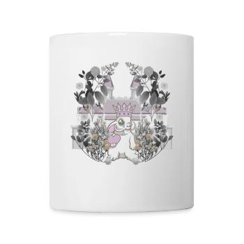 Bunny King souverain rétro Vintage personnage de conte de fées - Mug blanc - blanc - Devant