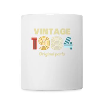 Vinatge 1984 Geburtstagsgeschenk - Tasse - Weiß - Vorne