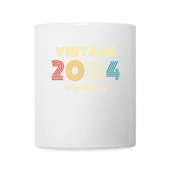 Jahrgang 2004 Retro 2004 Geburtstagsgeschenk - Tasse - Weiß - Vorne